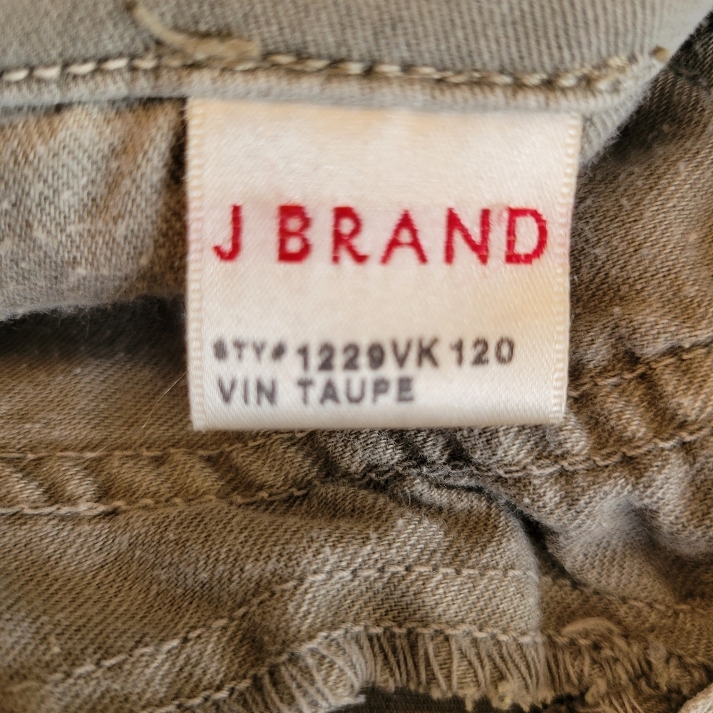 J. Brand Gray Taupe Cargo Denim Slim Fit Jeans Size 30 - Picture 4 of 6